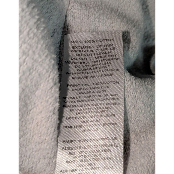Boohoo Women’s Small Patchwork Full Zip Oversized Gray Hoodie Cozy Comfort Relax - Picture 4 of 7